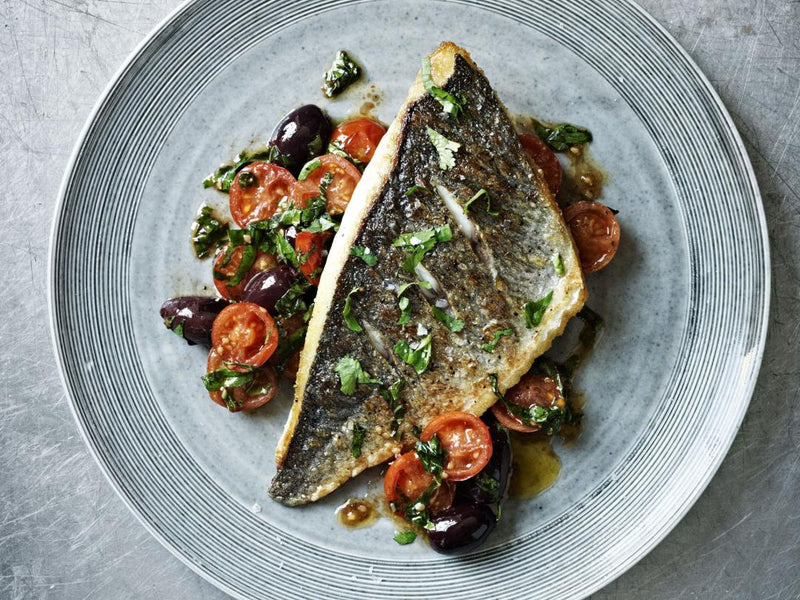 Baked Sea Bream with Mediterranean Vegetables